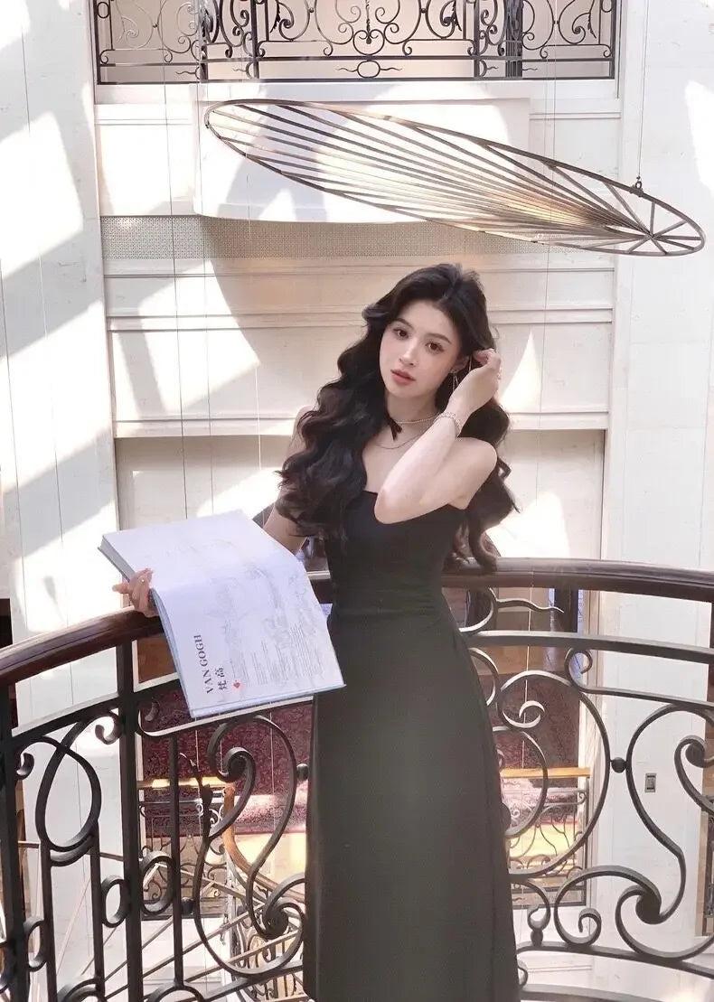 Square Collar Tank Dress